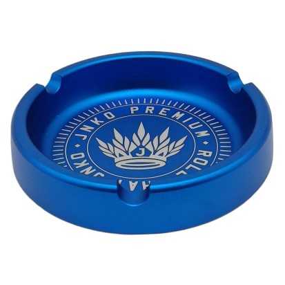 Aluminium Aschenbecher rund 10cm | Blau | JNKO Premium