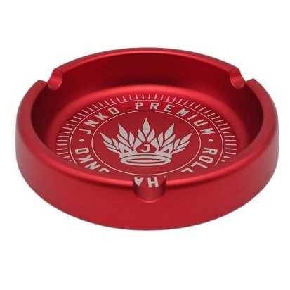 Aluminium Aschenbecher rund 10cm | Rot | JNKO Premium
