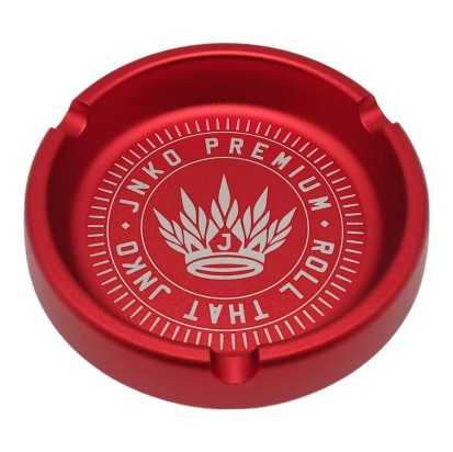 Popielniczka aluminiowa okrągła 10cm | Czerwony | JNKO Premium