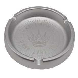 Aluminium Aschenbecher rund 10cm | Silber | JNKO Premium