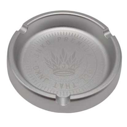Aluminium Aschenbecher rund 10cm | Silber | JNKO Premium