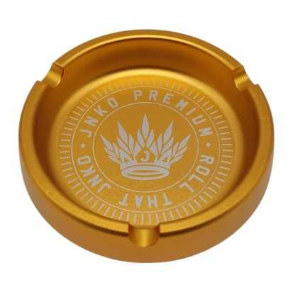 Aluminium Aschenbecher rund 10cm | Gold | JNKO Premium