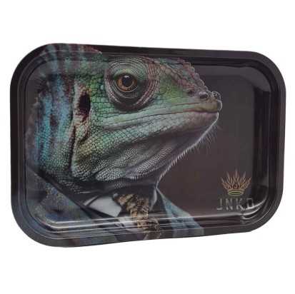 Rolltablett XXL | 29x19cm | Suited Animals-Serie | Entwurf 2 | Chamäleon im Anzug