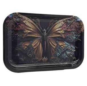Rolling Tray XXL | 29x19cm | Savage Animals Serie | Design 2 | Vlinder