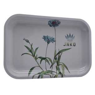 Rolltablett XXL | 29x19cm | Botanische Blumenserie | Entwurf 3 | Kornblumen