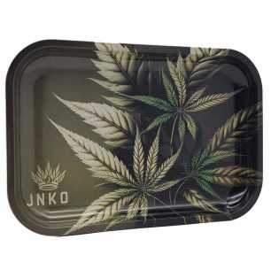 Plateau À Rouler XXL | 29x19cm | Série d'art sur le cannabis | Conception 4 | Plante de mauvaises herbes 4