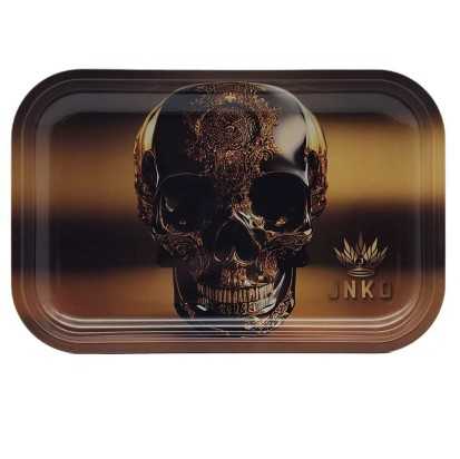 Rolling Tray XXL | 29x19cm | Luxury Art Serie | Design 5 | Golden Skull 2