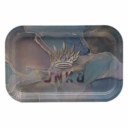 Vassoio per rotoli XXL | 29x19 cm | Serie di arte in marmo di lusso | Disegno 3 | Blu e oro