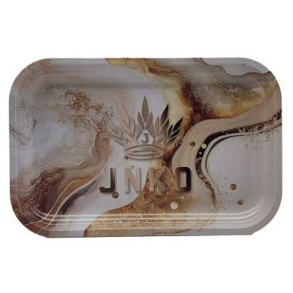 Rolovací tác XXL | 29x19cm | Luxusní Marble Art Series | Design 6 | Béžová a zlatá