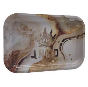 Rolovací tác XXL | 29x19cm | Luxusní Marble Art Series | Design 6 | Béžová a zlatá