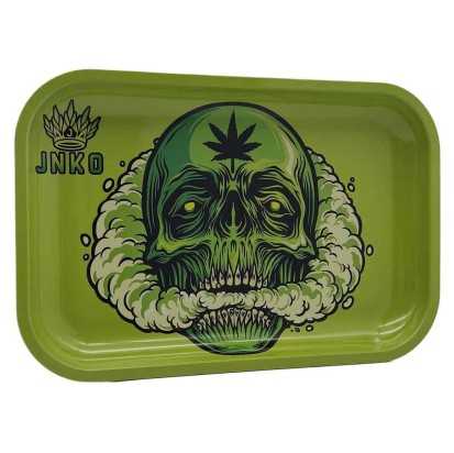Plateau À Rouler XXL | 29x19cm | Restez série 420 | Conception 2 | Crâne Fumeur 1