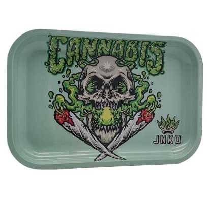 Plateau À Rouler XXL | 29x19cm | Restez série 420 | Conception 3 | Crâne Fumeur 2