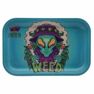 Rolling Tray XXL | 29x19cm | Stay 420 Serie | Design 1 | Alien Stoner