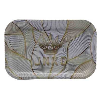 tacki do zwijania jointów XXL | 29x19cm | Seria sztuki abstrakcyjnej | Projekt 1 | Złoto-białe fale