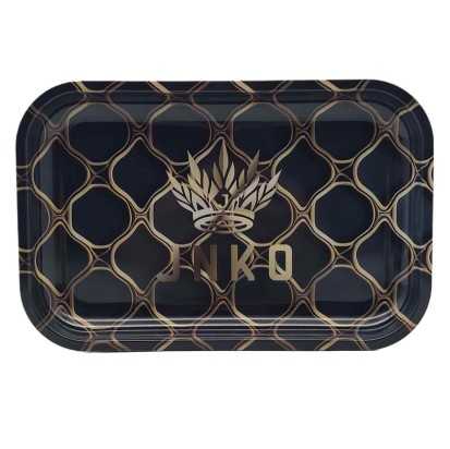 Rolling Tray XXL | 29x19cm | Abstract Art Serie | Design 3 | Zwart & Goud Honingraat