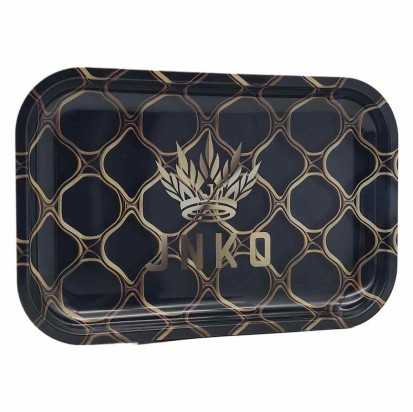 Rolovací tác XXL | 29x19cm | Abstraktní umění série | Design 3 | Černo-zlatá Honeycumb