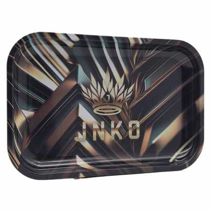 Rolling Tray XXL | 29x19cm | Abstract Art Serie | Design 6 | Antraciet & Brons Diagonale Lijnen