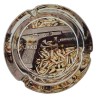 Posacenere Rotondo in Vetro 10 cm | Serie d'arte di lusso | Disegno 2 | Arte della pistola
