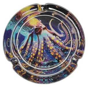 Asbak Rond Glas | Savage Animals | Octopus