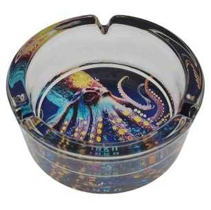 Asbak Rond Glas | Savage Animals | Octopus