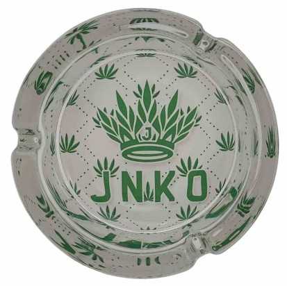Cenicero Redondo Vidrio 10cm | Serie Marihuana | Diseño 5 | Hojas de hierba 5