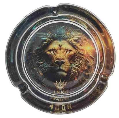 Ashtray Round Glass 10cm | Zodiac Signs Series | Design 5 | Leo