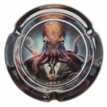 Asbak Rond Glas 10cm | Suited Animals Serie | Design 9 | Suited Octopus
