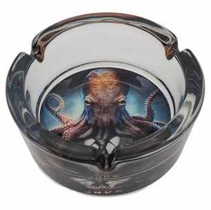 Asbak Rond Glas 10cm | Suited Animals Serie | Design 9 | Suited Octopus