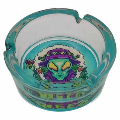 Asbak Rond Glas | Stay 420 | Alien Stoner