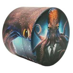 Grinder 4-Parts XL | Aluminium | 55mm | Suited Animals Series | Design 9 | Suited Octopus
