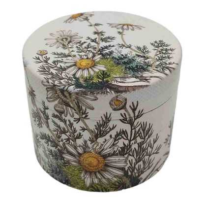 Grinder 4 Piezas XL | Aluminio | 55 mm | Serie de flores botánicas | Diseño 5 | Manzanilla