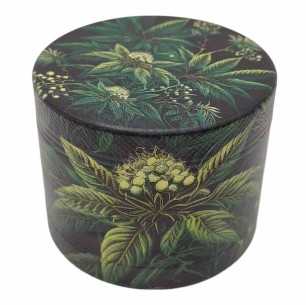 Grinder 4-Parts XL | Aluminium | 55mm | Cannabis Art Series | Design 5 | Weed Plant 5