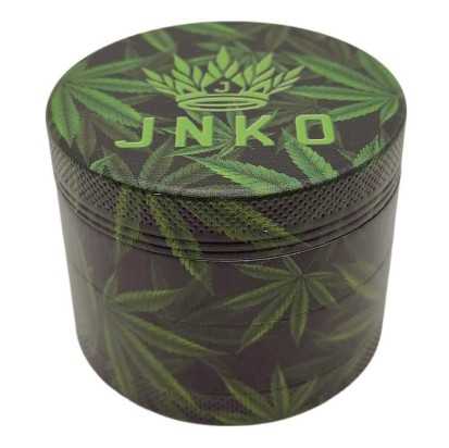 Grinder 4 Parti XL | Alluminio | 55 mm | Serie Marijuana | Disegno 2 | Foglie d'erbaccia 2