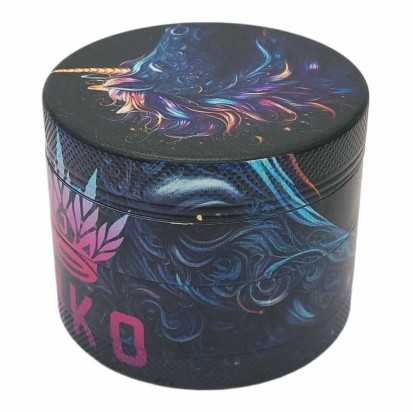 Grinder 4 Piezas XL | Aluminio | 55 mm | Serie Animales Salvajes | Diseño 1 | Unicornio
