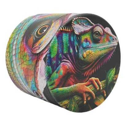 Grinder 4 Piezas XL | Aluminio | 55 mm | Serie Animales Salvajes | Diseño 3 | Camaleón