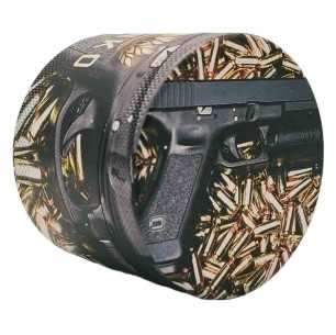 Grinder 4dílná XL | Hliník | 55 mm | Luxusní umělecká řada | Design 2 | Umění zbraně