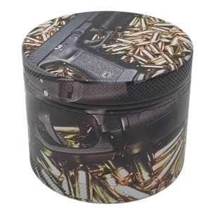 Grinder 4dílná XL | Hliník | 55 mm | Luxusní umělecká řada | Design 2 | Umění zbraně