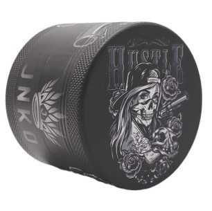 Grinder 4dílná XL | Hliník | 55 mm | Chicano Tattoo Art Series | Design 5 | Hustler