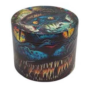 Grinder 4-częściowa XL | aluminium | 55mm | Seria psychodeliczna | Projekt 1 | Kraina Czarów 1
