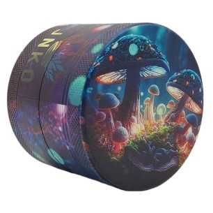Grinder 4 parties XL | Aluminium | 55 mm | Série psychédélique | Conception 4 | Champignons Magiques 2