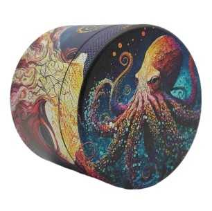 Grinder 4-Delig XL | Aluminium | 55mm | Psychedelic Serie | Design 9 | Octopus 2