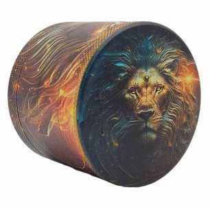 Grinder 4-częściowa XL | aluminium | 55mm | Seria znaków zodiaku | Projekt 5 | Lew