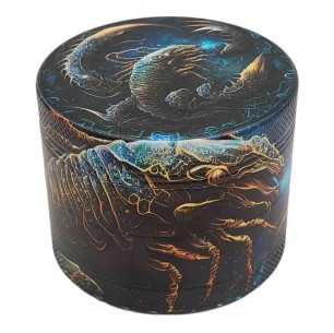 Grinder 4-Parts XL | Aluminium | 55mm | Zodiac Signs Series | Design 8 | Scorpio