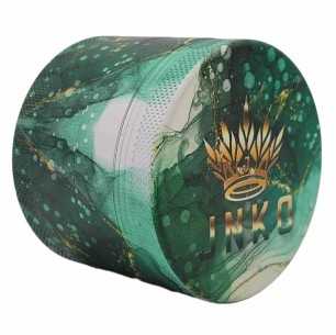 Grinder 4-Parts XL | Aluminium | 55mm | Luxury Marble Art Series | Design 4 | Green & Gold