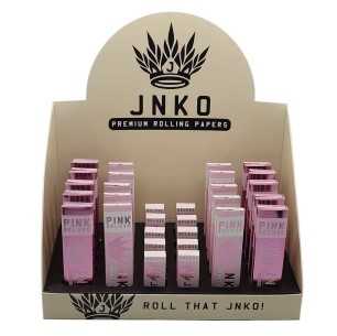 Výklad JNKO Pink Deluxe Konopné Rolovací Papíry + Filtry | 30ks/Výklad