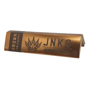 JNKO Hnědé nebělené rolovací papíry | Kombinovaný balíček | Listy + Tipy 33ks | Zavírání na magnet