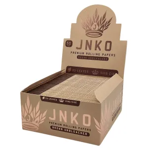 Afficher Feuilles à rouler JNKO marron non blanchies | 33 feuilles | 50 pièces/affichage