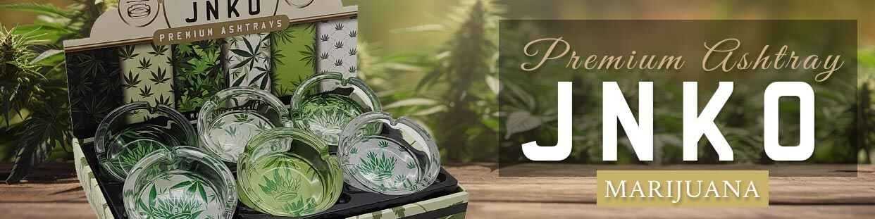 Round glass ashtray with cannabis leaf | Marijuana Art | Wholesale
